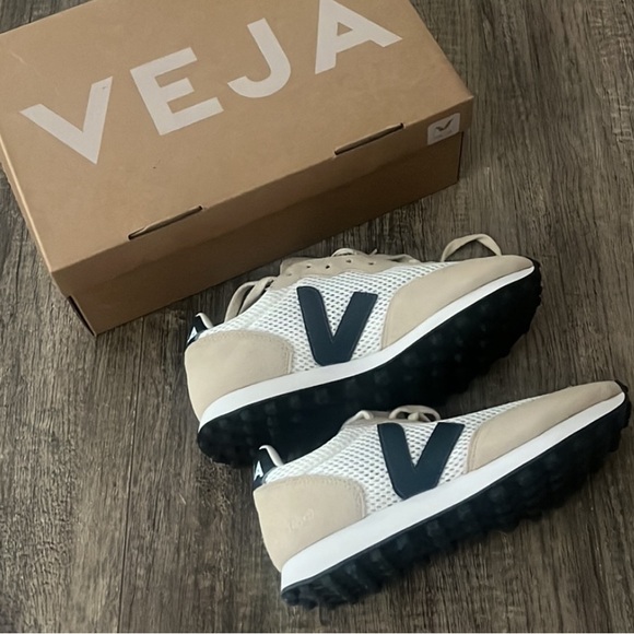 veja rio branco aircell “Lunar Nautico” Sneakers size 6 new in box, navy/gray - Picture 4 of 12